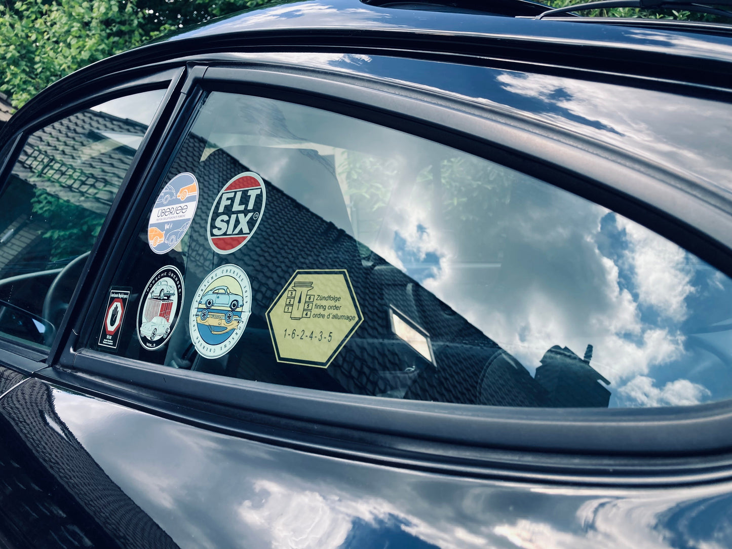 Aufkleber-Set:  Outlaw Seitenscheibenaufkleber "Firing Order" & "FLT SIX"