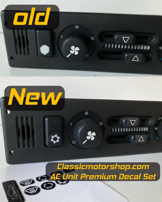 Porsche 964, 993 - AC Unit Premium Decal Set