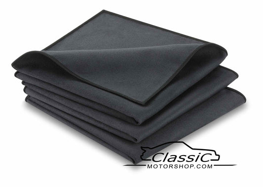classicmotorshop.com - Microfasertuch - Deep Black, 30x30 cm